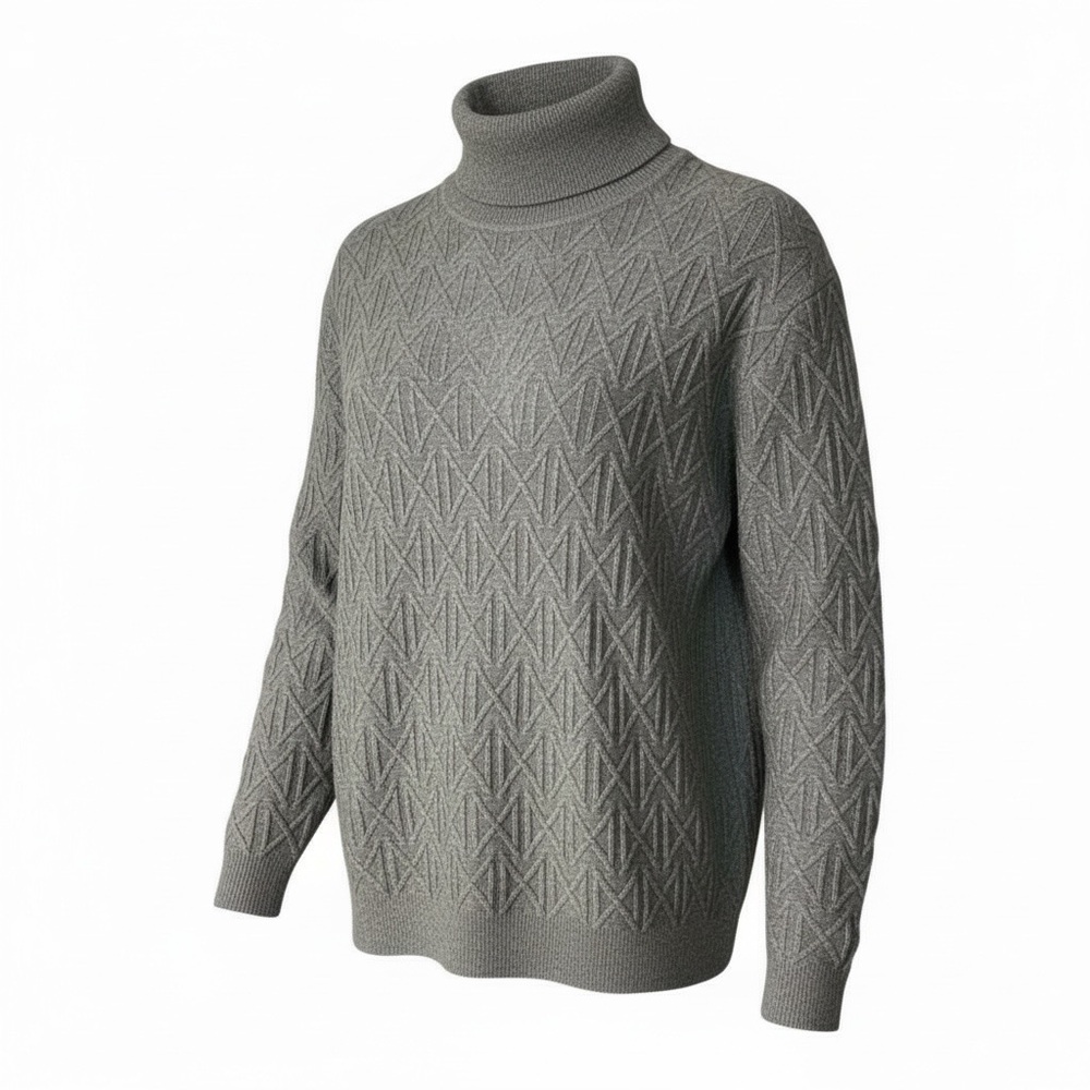 Gray Patterned Sweater